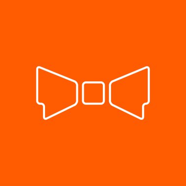 vektör papyon simgesi. eps10