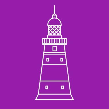 Vektör deniz feneri simgesi