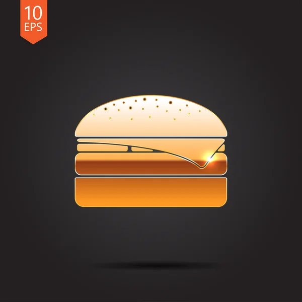 Vector Hamburger pictogram. eps10 — Stockvector