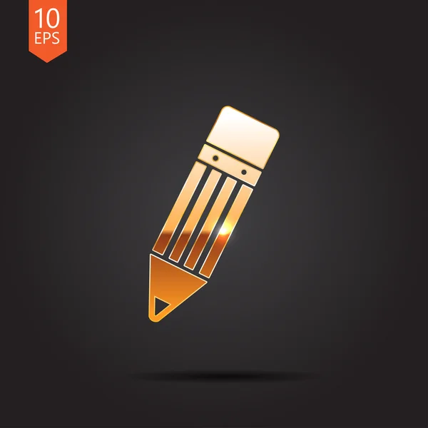 Ikon Vektor pensil. Eps10 - Stok Vektor