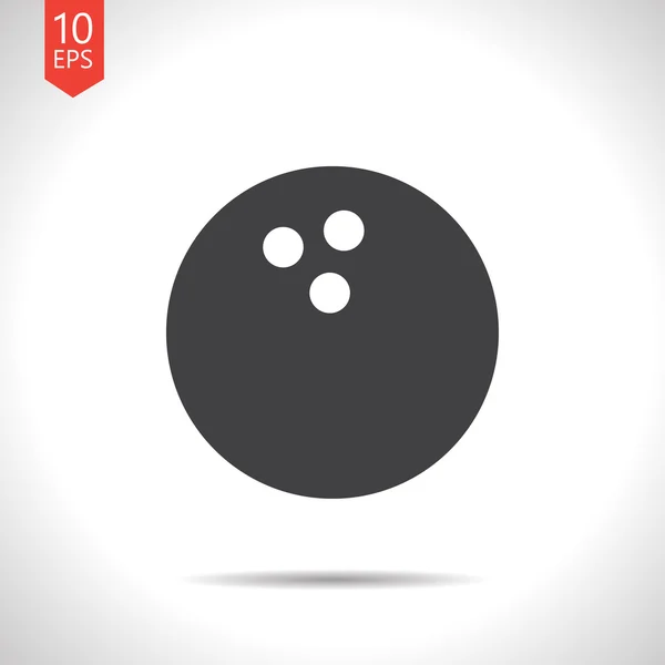 Vektor-Bowlingball-Symbol. eps10 — Stockvektor