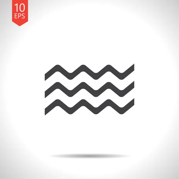 Vector waves icon. Eps10 — Stock Vector