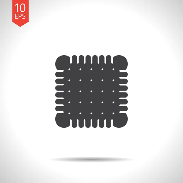 Icône de biscuit vectoriel. Eps10 — Image vectorielle
