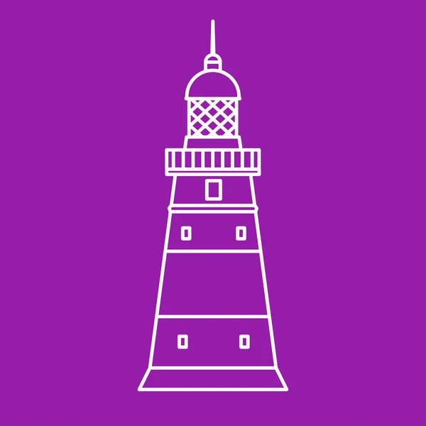 Иконка векторного маяка — стоковый вектор