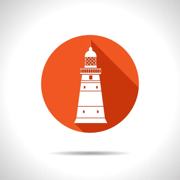 ベクトル灯台アイコン — ストックベクタ