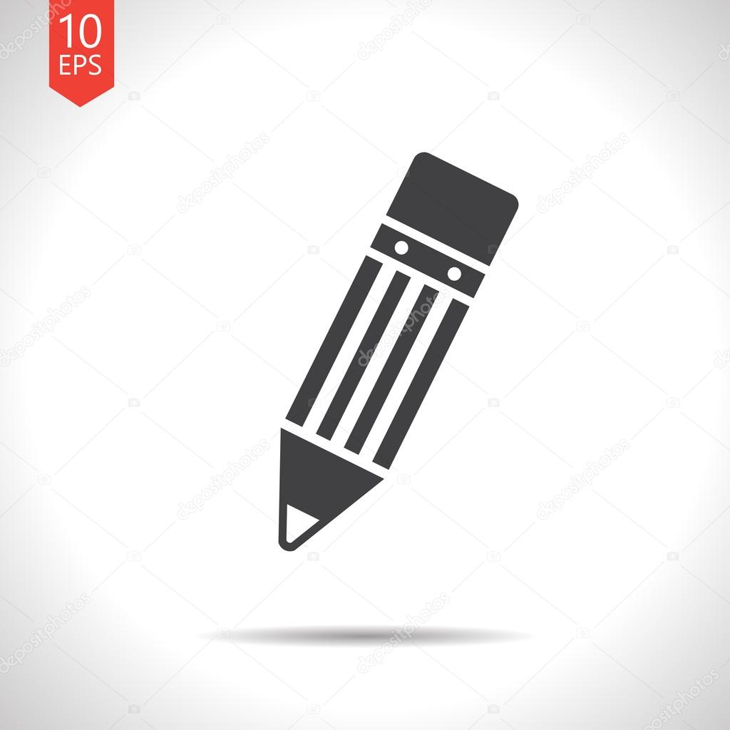 Vector pencil icon. Eps10