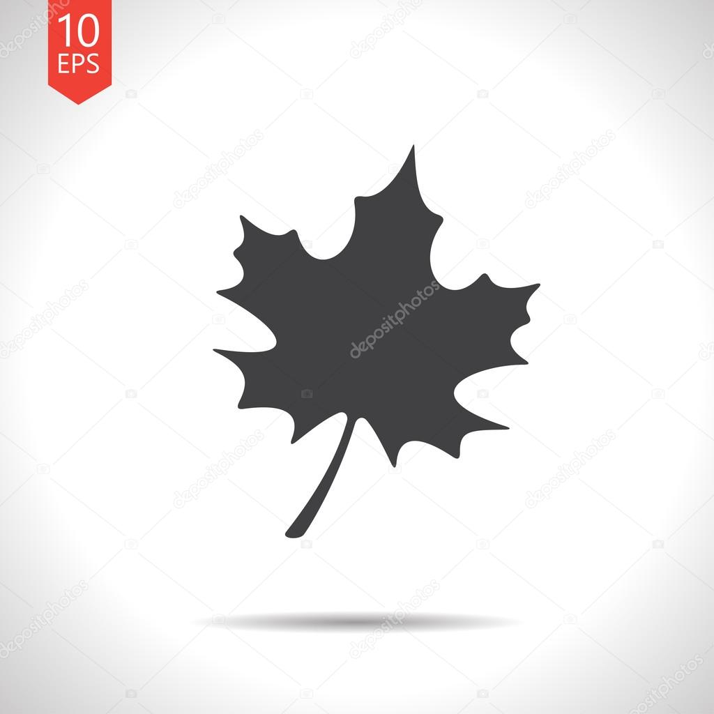 Vector maple leaf icon. Eps10