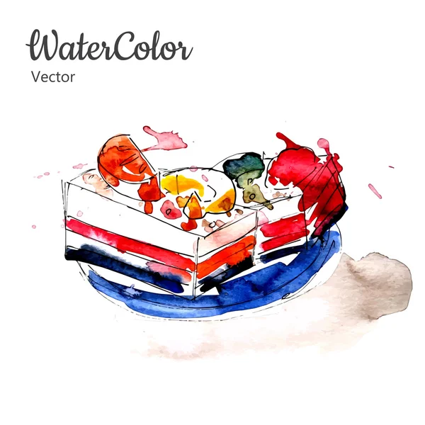 Векторный десерт ручной росписи. Eps10 — стоковый вектор