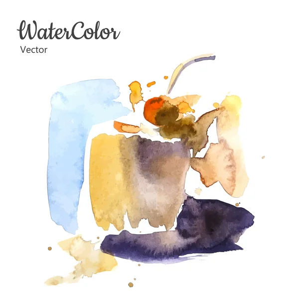 Vektor kézi akvarell festészet desszert. Eps10 — Stock Vector