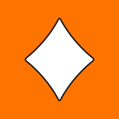 Düz oyun rhombus simgesi