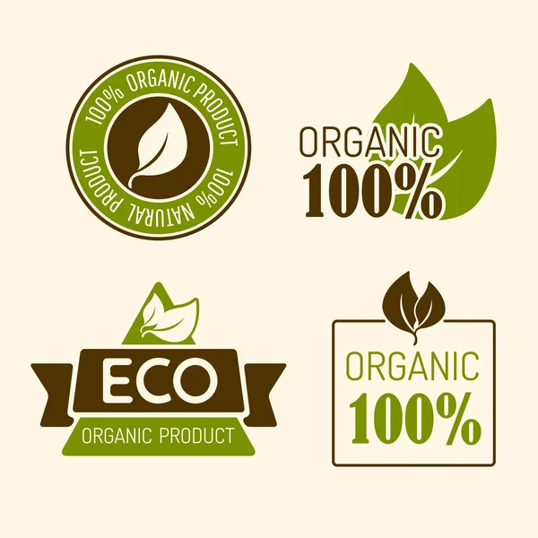 Iconos para productos naturales — Vector de stock