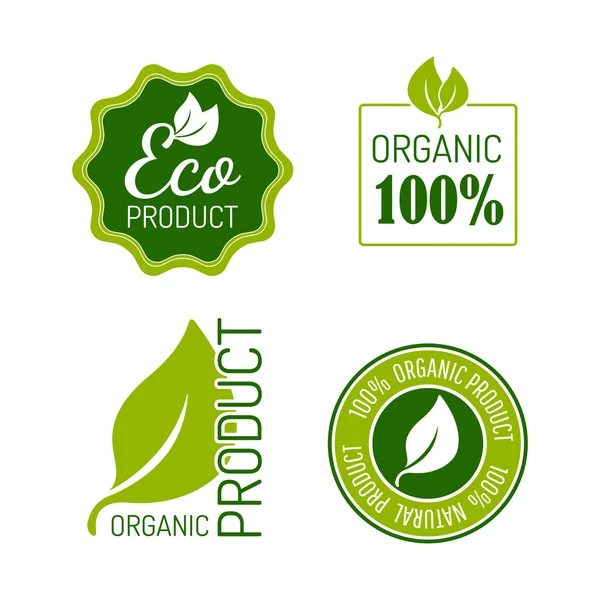 Iconos para productos naturales — Vector de stock