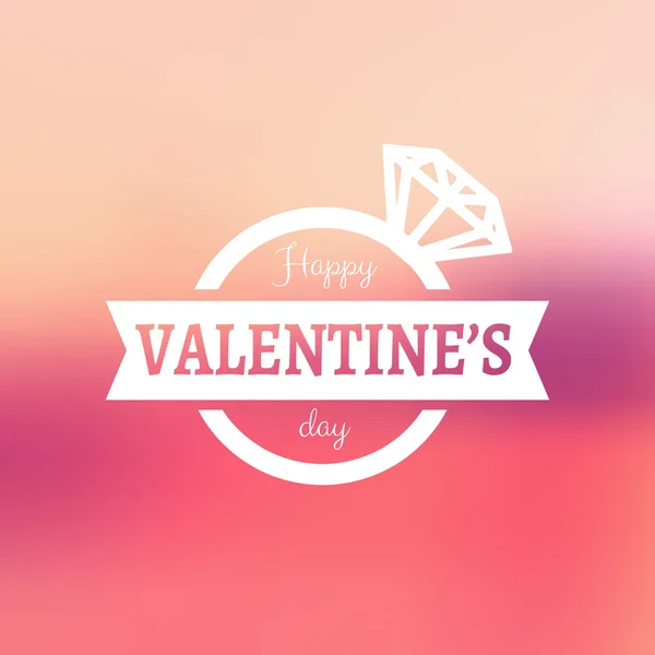 Tarjeta feliz día de San Valentín — Vector de stock