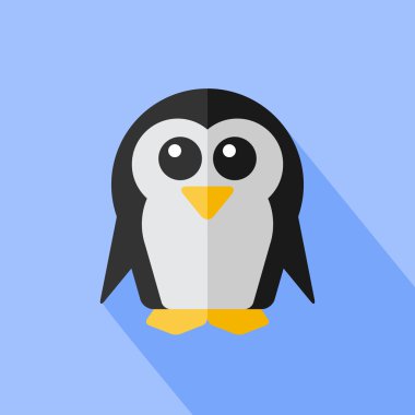 Düz penguen simgesi