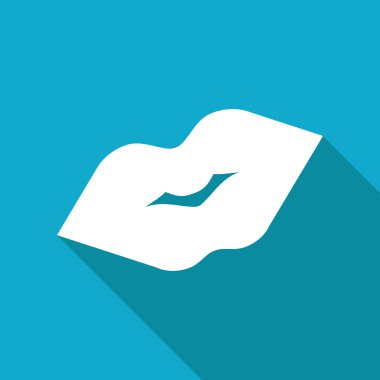 düz öpücük simgesi