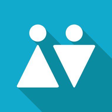 Heteroseksüel Çift düz simgesi