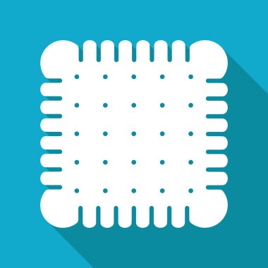 Düz bisküvi simgesi