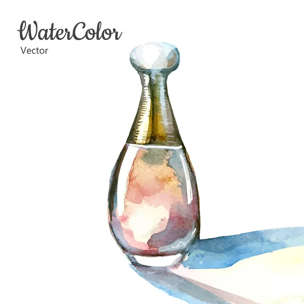 Skleněná lahvička parfému — Stockový vektor