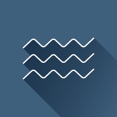 Düz dalgalar simgesi