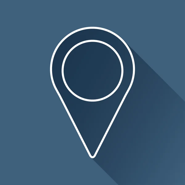 Icône de navigation plate — Image vectorielle