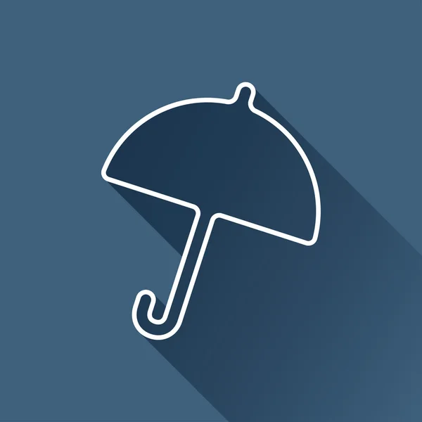 Flat umbrella icon — Stock Vector