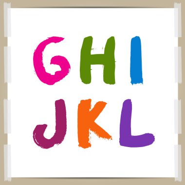 hand-draw alphabet
