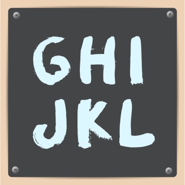 hand-draw alphabet