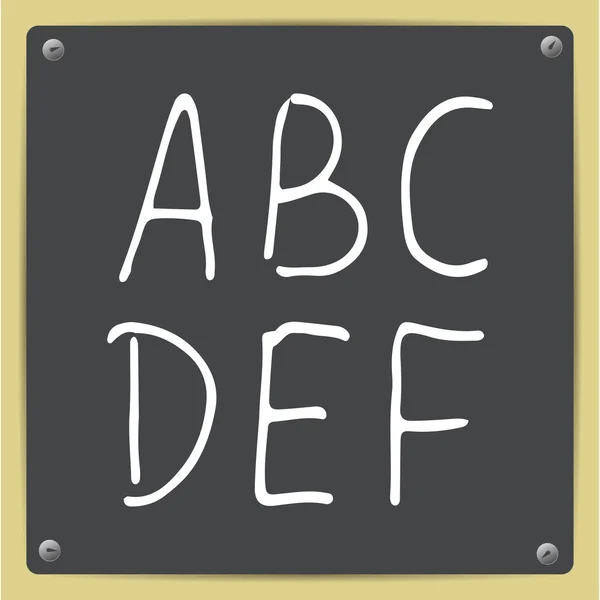 Hand-draw alphabet — Stockvector