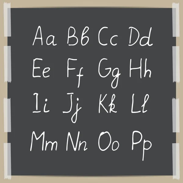 Hand-draw alphabet — Stockvector