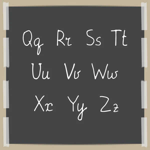 Ручной алфавит — стоковый вектор