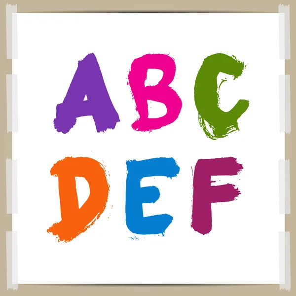 Hand-draw alphabet — 图库矢量图片
