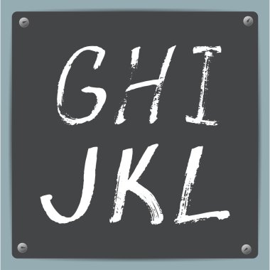hand-draw alphabet