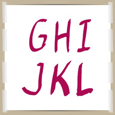 hand-draw alphabet
