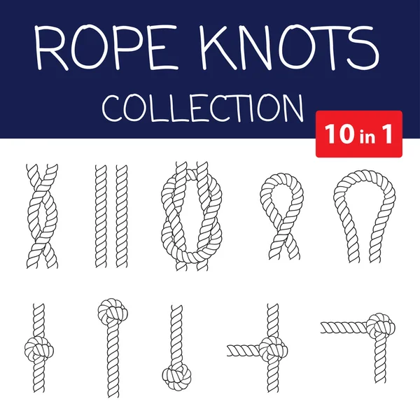 İp knot Collection. — Stok Vektör