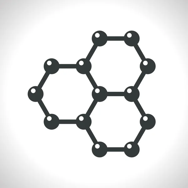 Graphene flat icon — 图库矢量图片