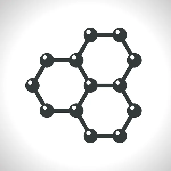 Graphene flat icon — Stock Vector