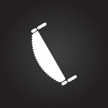 Vektör renk düz gördüm. Endüstri/sanayii donatımı