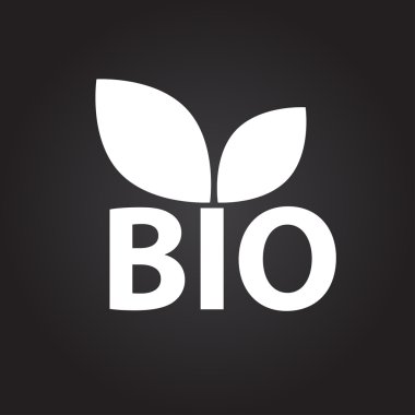 Organik gıda için vektör simgesi