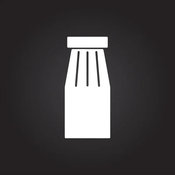 Modello di bottiglia piatta di colore vettoriale — Vettoriale Stock