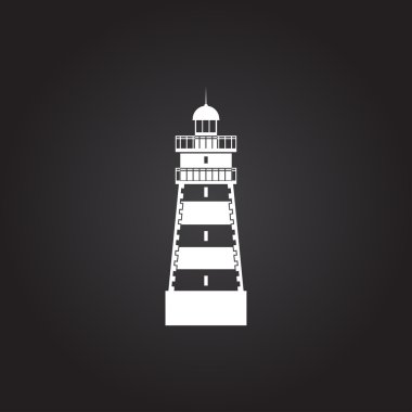 Vektör deniz feneri simgesi