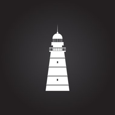 Vektör deniz feneri simgesi