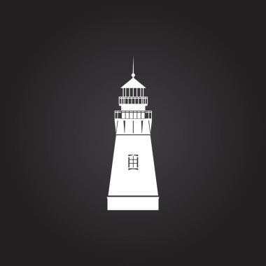 Vektör deniz feneri simgesi
