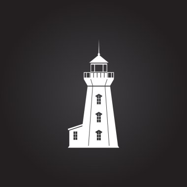 Vektör deniz feneri simgesi