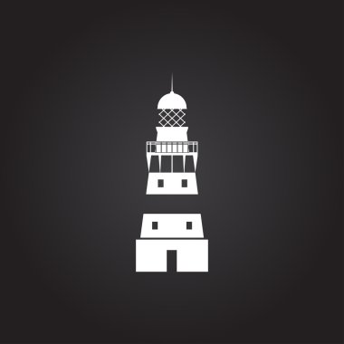 Vektör deniz feneri simgesi