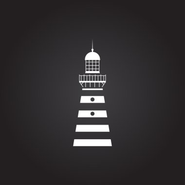 Vektör deniz feneri simgesi