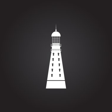 Vektör deniz feneri simgesi