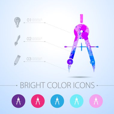 vektör suluboya simgesi