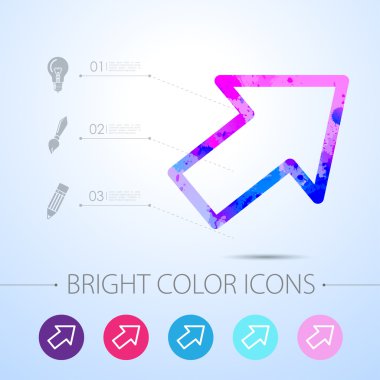 vektör suluboya simgesi