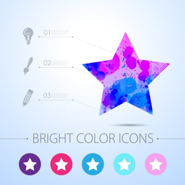 vektör suluboya simgesi