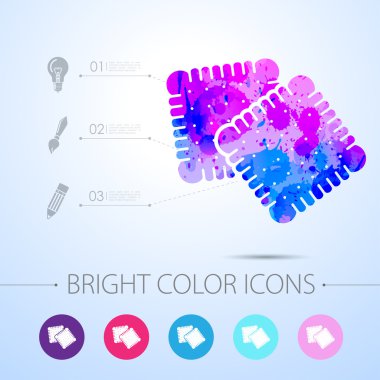 vektör suluboya simgesi